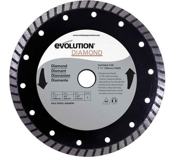 Диск (305х22.2х3,2 мм) алмазный Evolution RAGEBLADE305DIAMOND