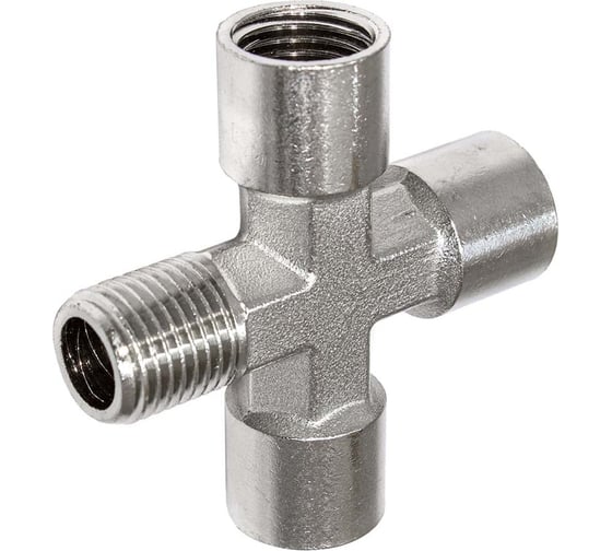 Фитинг крест 1/4внутр-1/4внутр-1/4внутр- 1/4нар PI TOOLS 0694 1