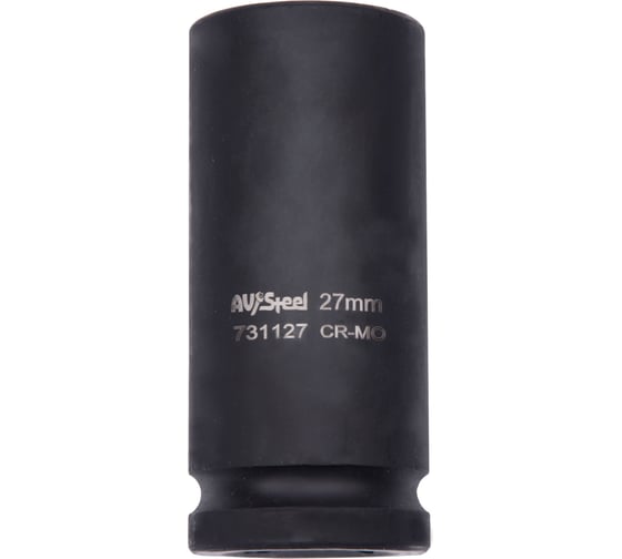 Головка ударная двенадцатигранная удлиненная 27 мм, 3/4"DR AV Steel AV-731127