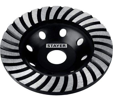 Алмазная сегментированная чашка STAYER Turbo 125 мм 33380-125_z02