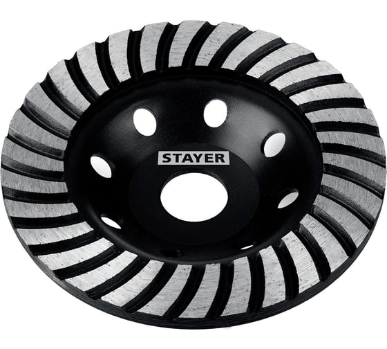 Алмазная сегментированная чашка STAYER Turbo 125 мм 33380-125_z02 1