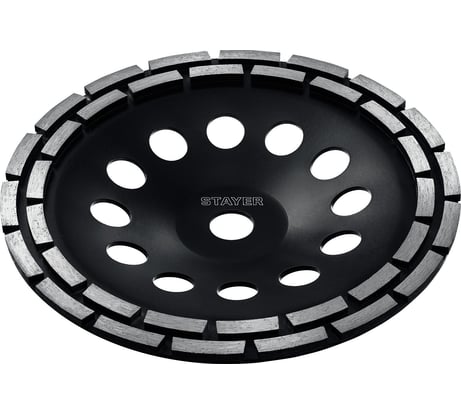 Алмазная двухрядная чашка STAYER Double 230 мм 33381-230_z02