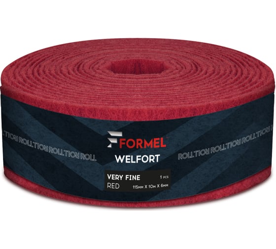 Войлок шлифовальный WelFort Very Fine красный 115 мм, 10 м, 6 мм Formel 84659000360 1