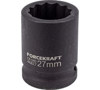 Головка ударная 12-гранная 27 мм, 3/4"DR fk-46827 Forcekraft 56357