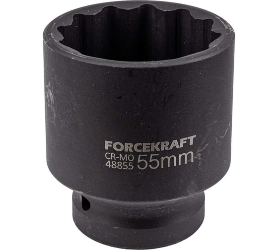 Головка ударная 12-гранная 55 мм, 1"DR Forcekraft FK-48855(56366) 1