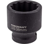 Головка ударная 12-гранная 38 мм, 3/4"DR fk-46838 Forcekraft 56361