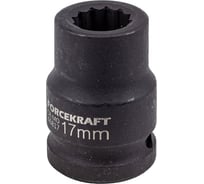 Головка ударная 12-гранная 17 мм, 3/4"DR fk-46817 Forcekraft 56352