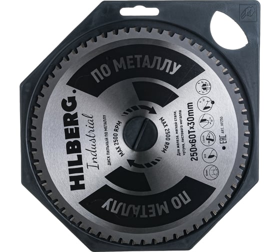 Диск пильный Industrial Металл (250х30 мм; 60Т) Hilberg HF250