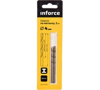 Сверло по металлу HSS-CO (2 шт; 4х75х43 мм) Inforce 11-01-155