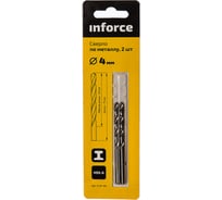 Сверло по металлу HSS-G (2 шт; 4х75х43 мм) Inforce 11-01-125