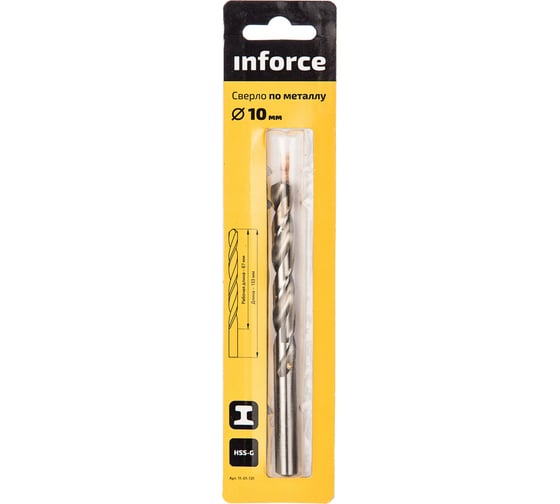 Сверло по металлу HSS-G (9х125х81 мм) Inforce 11-01-130