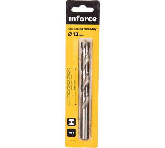 Сверло по металлу HSS-G (13х151х101 мм) Inforce 11-01-133