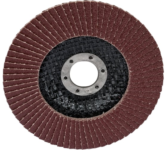 Круг лепестковый торцевой КЛТ1 прямой 125x22 мм, P100, 10 шт MOSTEK 3312510