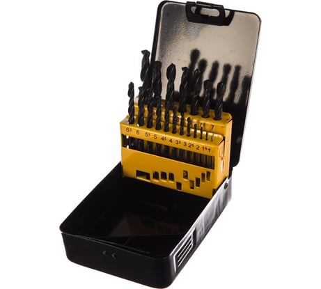 Набор сверл по металлу HSS-R (19 шт; 1-10 мм; шаг 0.5 мм) Inforce 11-01-121