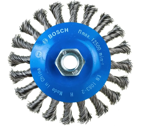 Щетка коническая (115 мм, M14, витая проволока 0,5 мм) Bosch 2.608.622.058