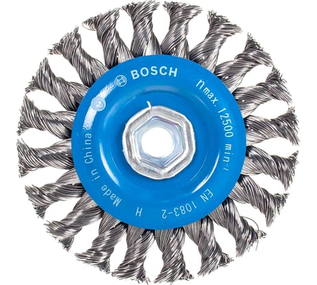Щетка дисковая (115 мм, М14, витая проволока 0,5 мм) Bosch 2.608.622.059