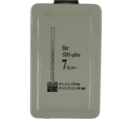 Набор буров (7 шт; SDS-plus) WEDO WD2074-1007