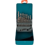 Набор сверл по металлу HSS-G DIN 338 в металлическом боксе (19 шт; 1-10x0.5 мм) WEDO WD1044-1019