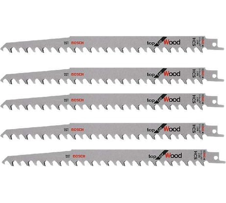 Полотно пильное по дереву 5 шт. 240х1,5 мм (прямой рез) Bosch 2.608.650.682