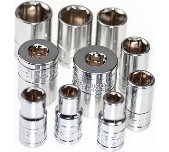 Набор торцевых головок 6-гранных 5-14 мм, 1/4"DR Pro Legend PL4711 1