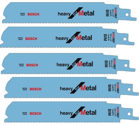 Полотно пильное по металлу 5 шт. 150х25х1,1 мм Bosch 2.608.657.394