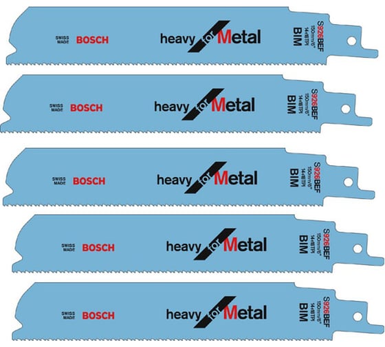 Полотно пильное по металлу 5 шт. 150х25х1,1 мм Bosch 2.608.657.394 1