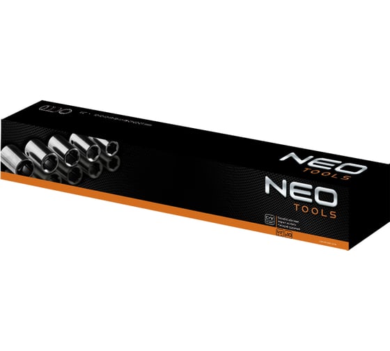 Головки торцевые шестигранные ударные (10 шт; 10-24 мм; 1/2; CrV) NEO Tools 12-101