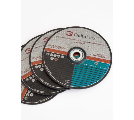 Диск шлифовальный 230x6х22 мм, 40 шт Flex Geka 402300622