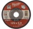 Отрезной диск по металлу PRO+ (125х3х22.2 мм, прямой) Milwaukee 4932451492 1