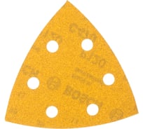 Лист шлифовальный (10 шт; 102х62 мм; 93 мм; P120; липучка) Bosch 2.608.607.404