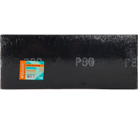 Cетка абразивная (10 шт; 115х280 мм; P80) Sturm 9011-02-A80
