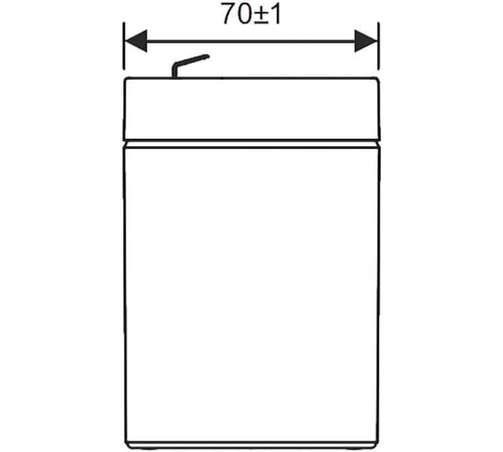 Аккумулятор для ИБП WBR GP1245 (12V16W) 12В, 4.5 Ач УТ-00000224