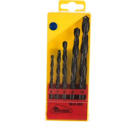 Набор сверл по металлу в пластиковой упаковке (4-10 мм) РемоКолор 36-8-303