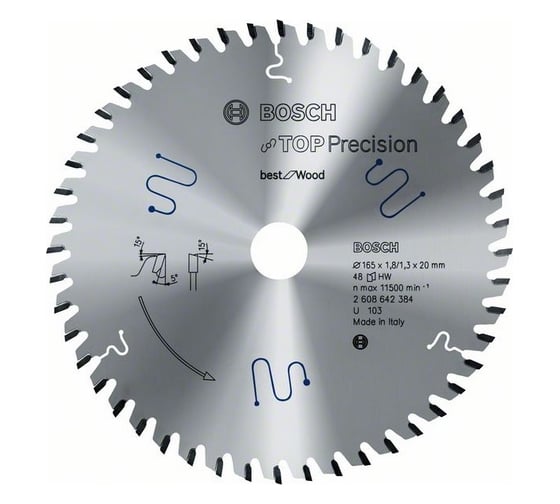 Диск пильный по древесине 250x30 мм Bosch 2.608.642.111
