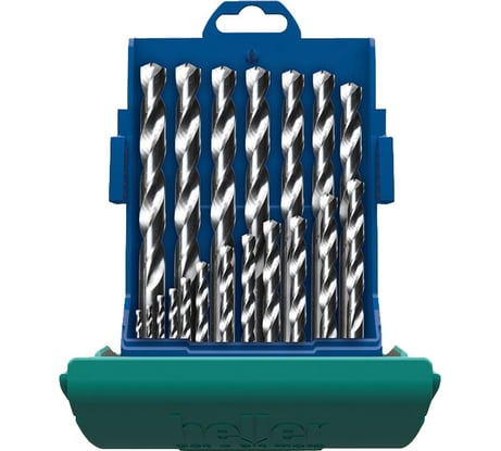 Набор свёрл по металлу HSS-Co DIN 338 RN 19 шт. Heller 21962