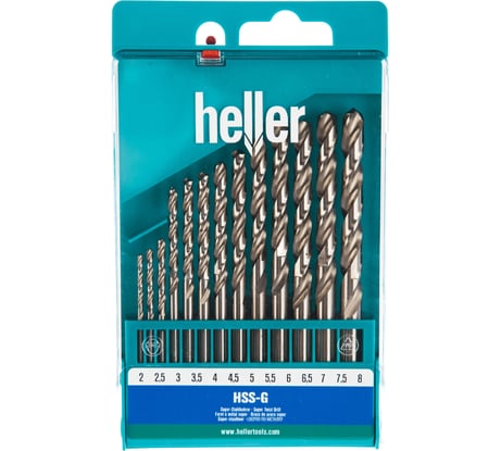 Набор свёрл по металлу HSS-G 13 шт. Heller 17733