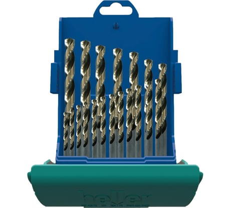 Набор свёрл по металлу HSS-G Turbo 19 шт. Heller 28892
