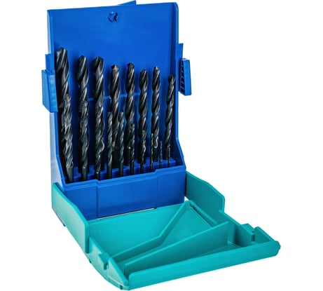 Набор свёрл по металлу HSS-R 19 шт. Heller 17737