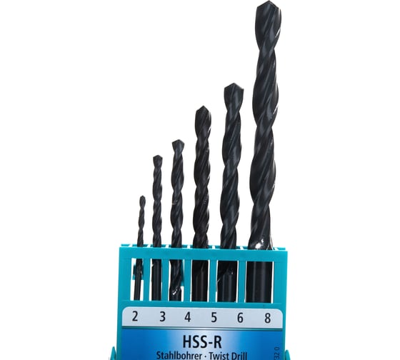 Набор свёрл по металлу HSS-R 6 шт. Heller 17732