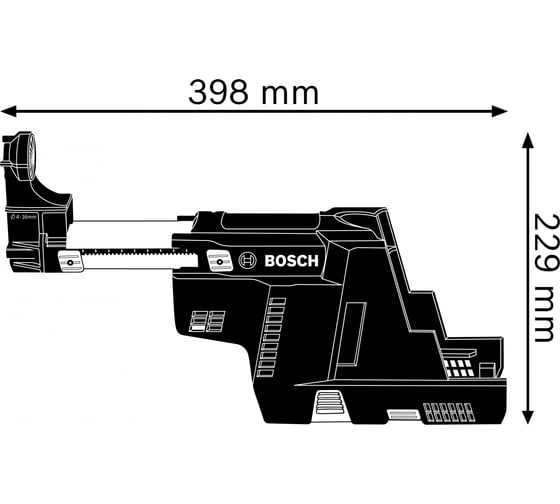 Насадка для пылеудаления GDE 18V-16 Bosch 1600A0051M