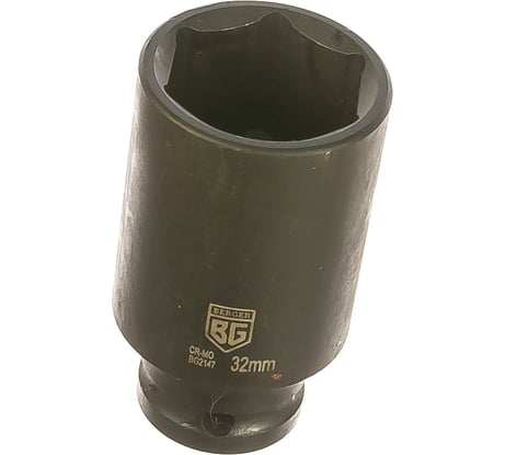 Головка торцевая удлиненная ударная шестигранная (32 мм; 1/2) Berger BG BG2147