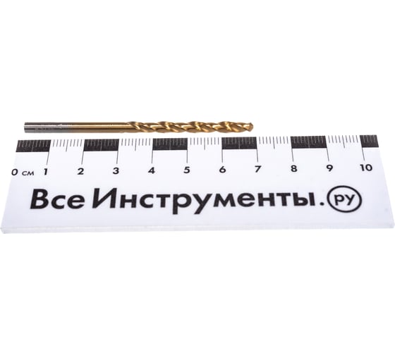 Сверло по металлу (3.6х70х39 мм; А1; Р9; нитрид титана) Туламаш 72652 1