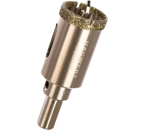 Коронка алмазная с центрирующим сверлом по керамограниту и керамике 25 мм HAGWERT 576225