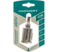 Коронка алмазная с центрирующим сверлом по керамограниту и керамике 30 мм HAGWERT 576230