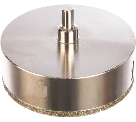 Коронка алмазная с центрирующим сверлом по керамограниту и керамике 120 мм HAGWERT 576202