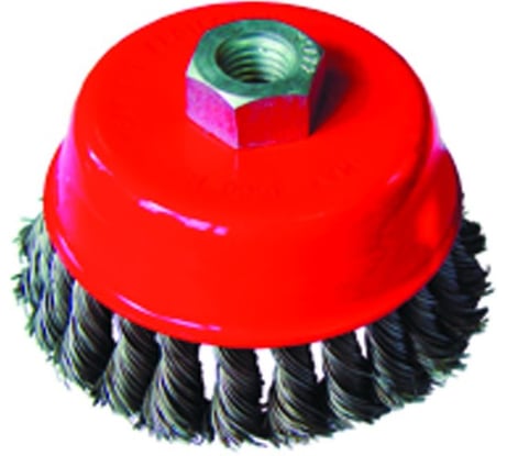 Щетка-крацовка скрученная проволока, 75 мм, М14 РемоКолор 45-1-203