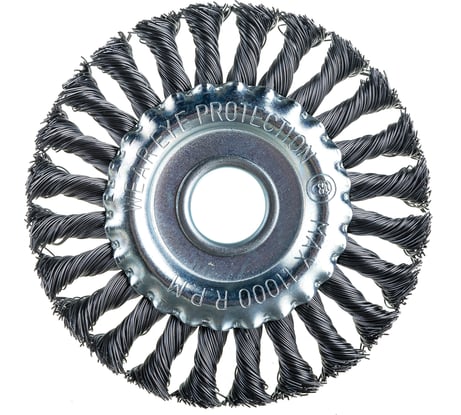Щетка-крацовка дисковая, 125 мм, 22.2 мм РемоКолор 45-2-712