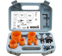 Набор биметаллических коронок в пластиковом кейсе, 9 предметов Wokin 1352959
