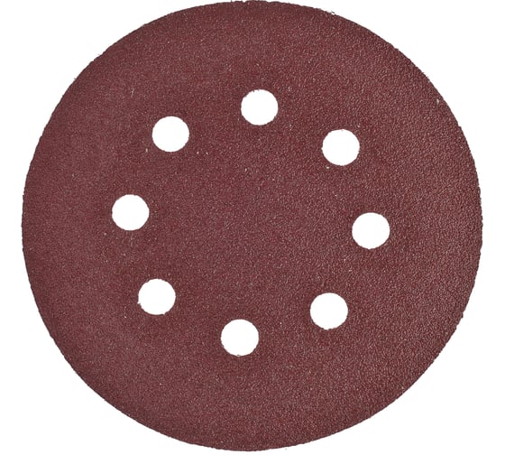 Круг шлифовальный (5 шт; 125 мм; 8 отверстий; P80; липучка) Sturm 9010-1258-080