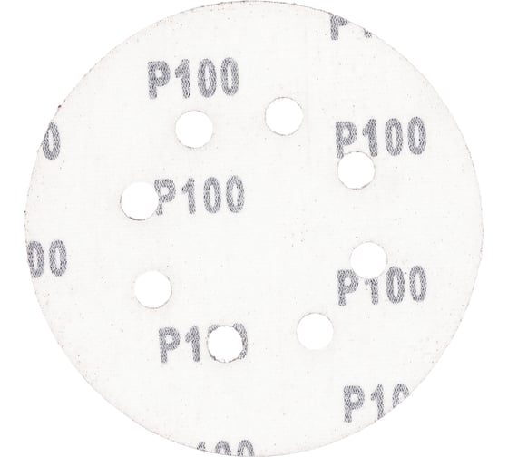 Круг шлифовальный (5 шт; 125 мм; 8 отверстий; P100; липучка) Sturm 9010-1258-100